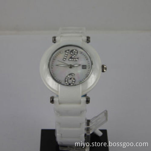 Ladies' ceramic watch with fashionable, fancy, novelty and nice, OEM and ODM orders are welcome
